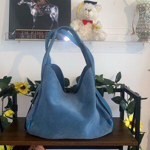 Coach 1941 Bandit Blue suede leather hobo bag-with tags